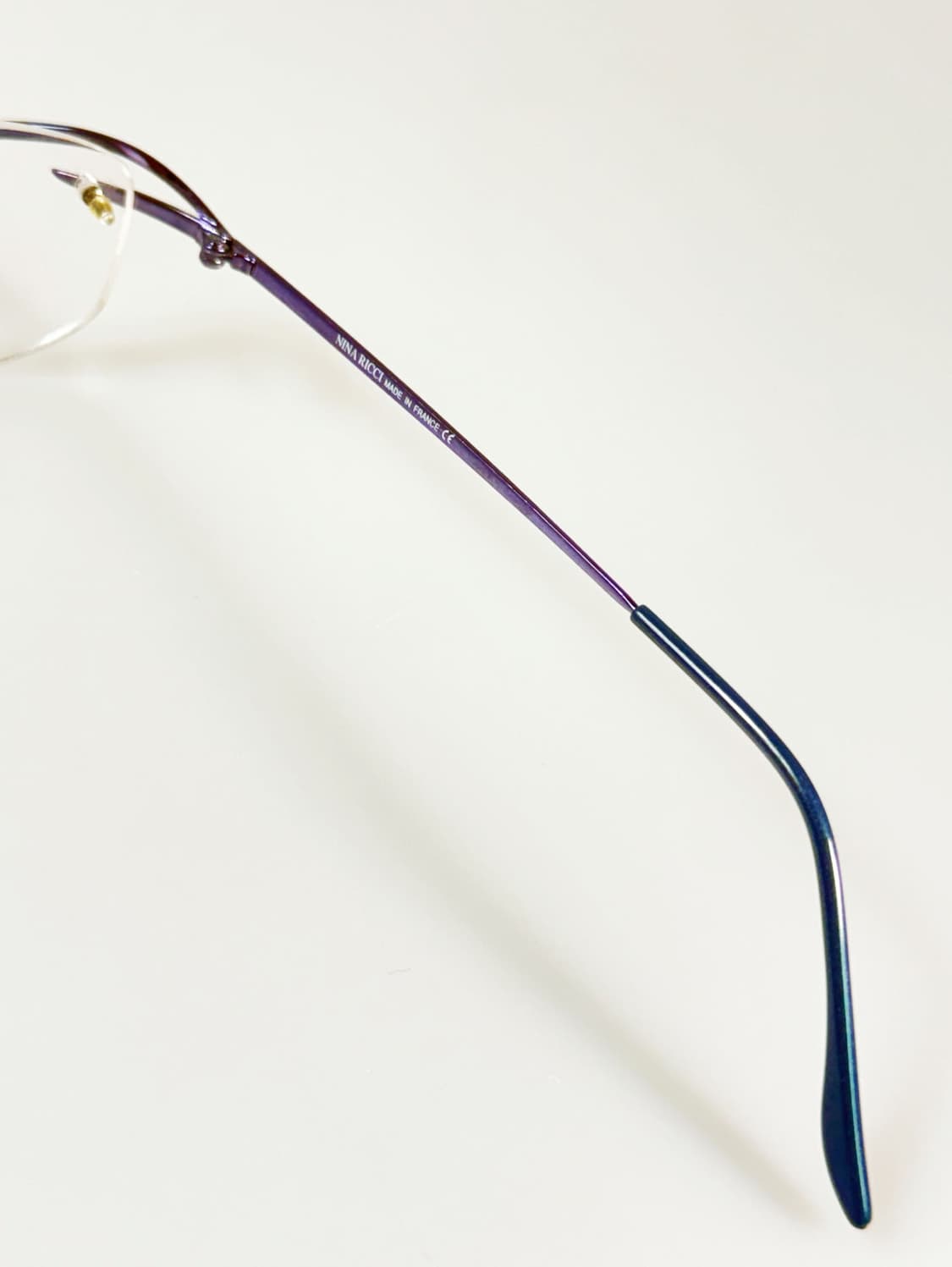 프랑스제 NINA RICCI 무테 플로럴 메탈 빈티지 안경 상품이미지7