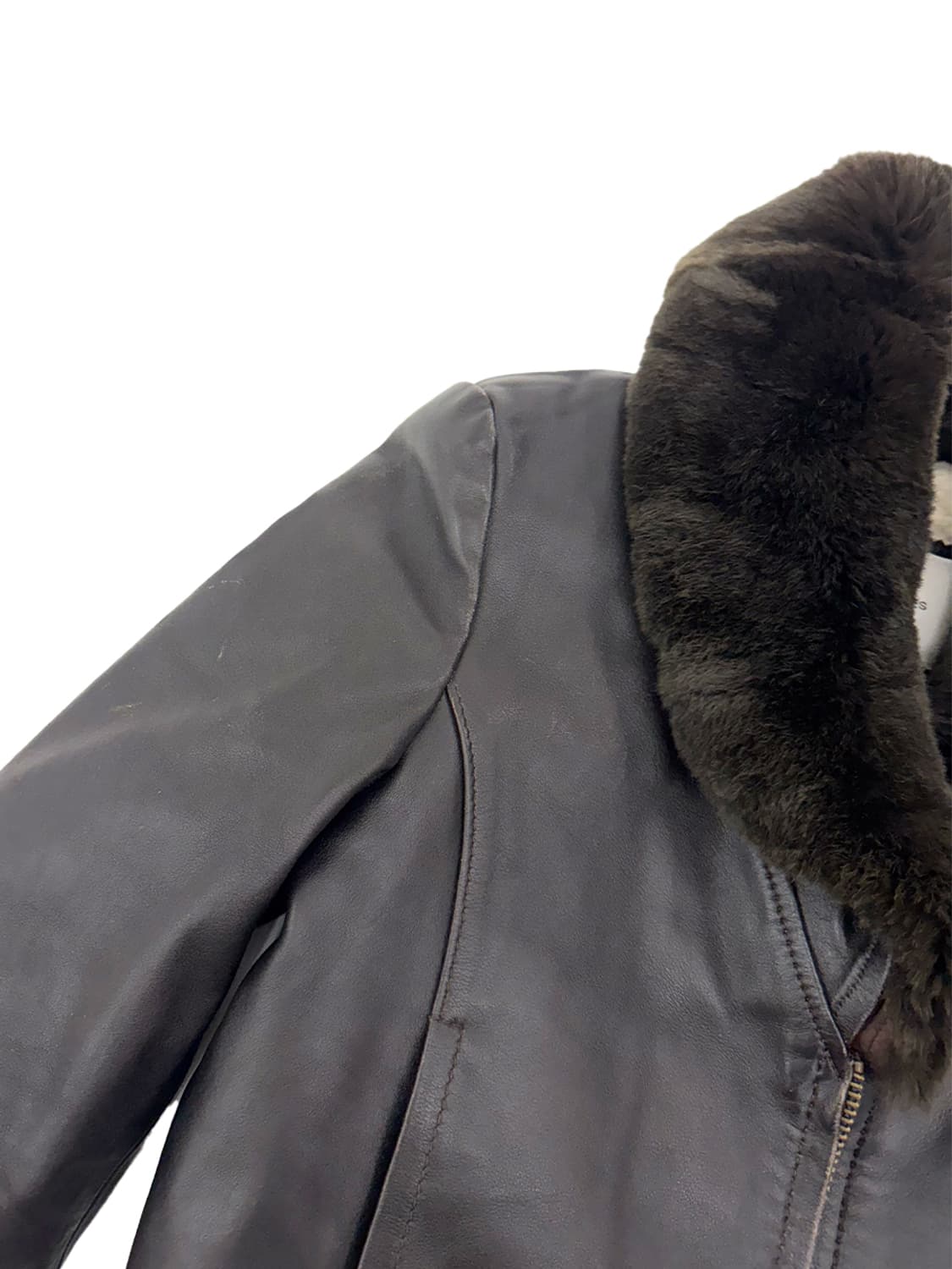 TOGA Mouton Collar Leather Jacket/ M 상품이미지6