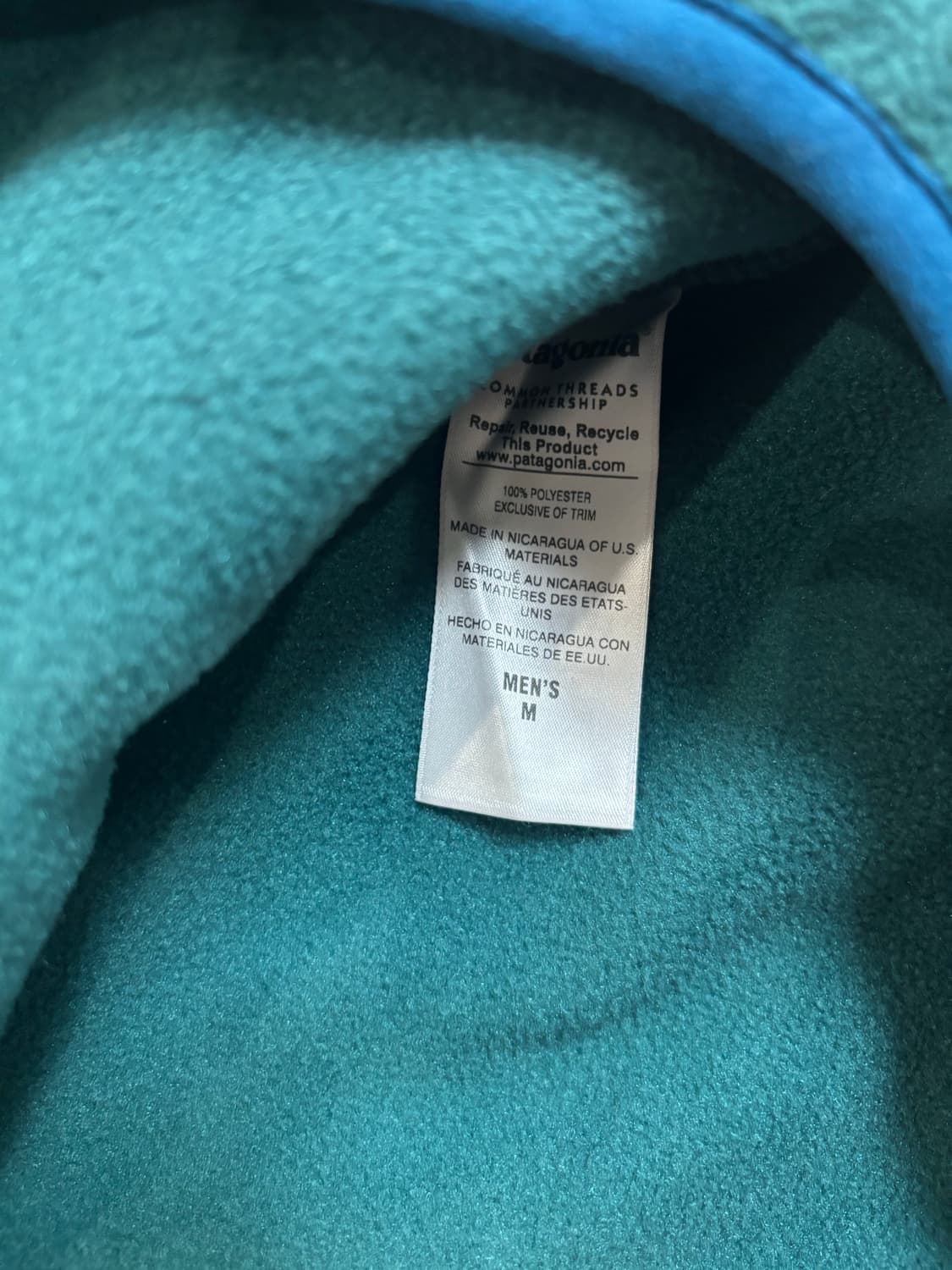 파타고니아 신칠라 틸그린 m사이즈 판매합니다. 상품이미지7