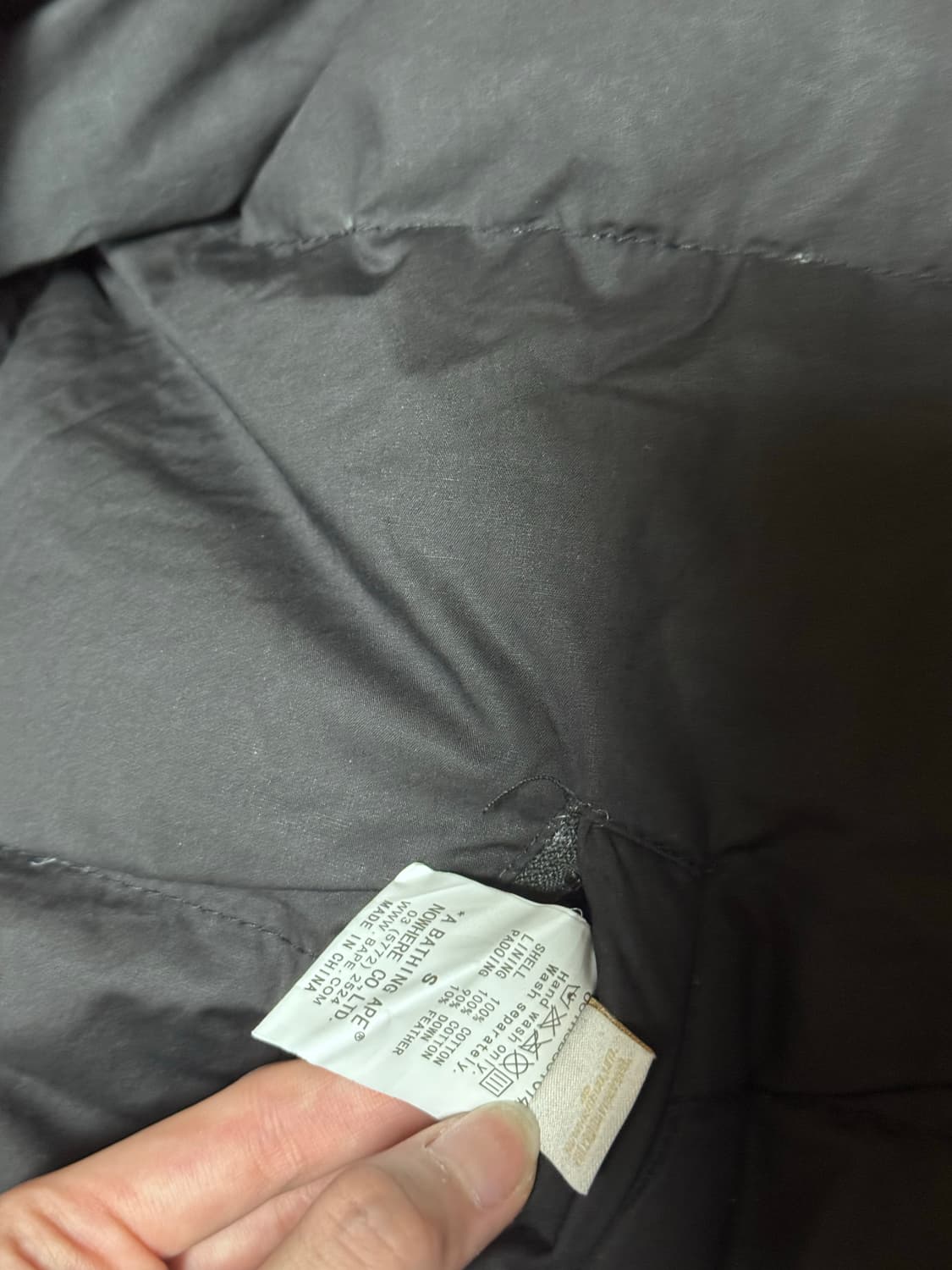 베이프 리버시블 패딩 새상품 상품이미지7