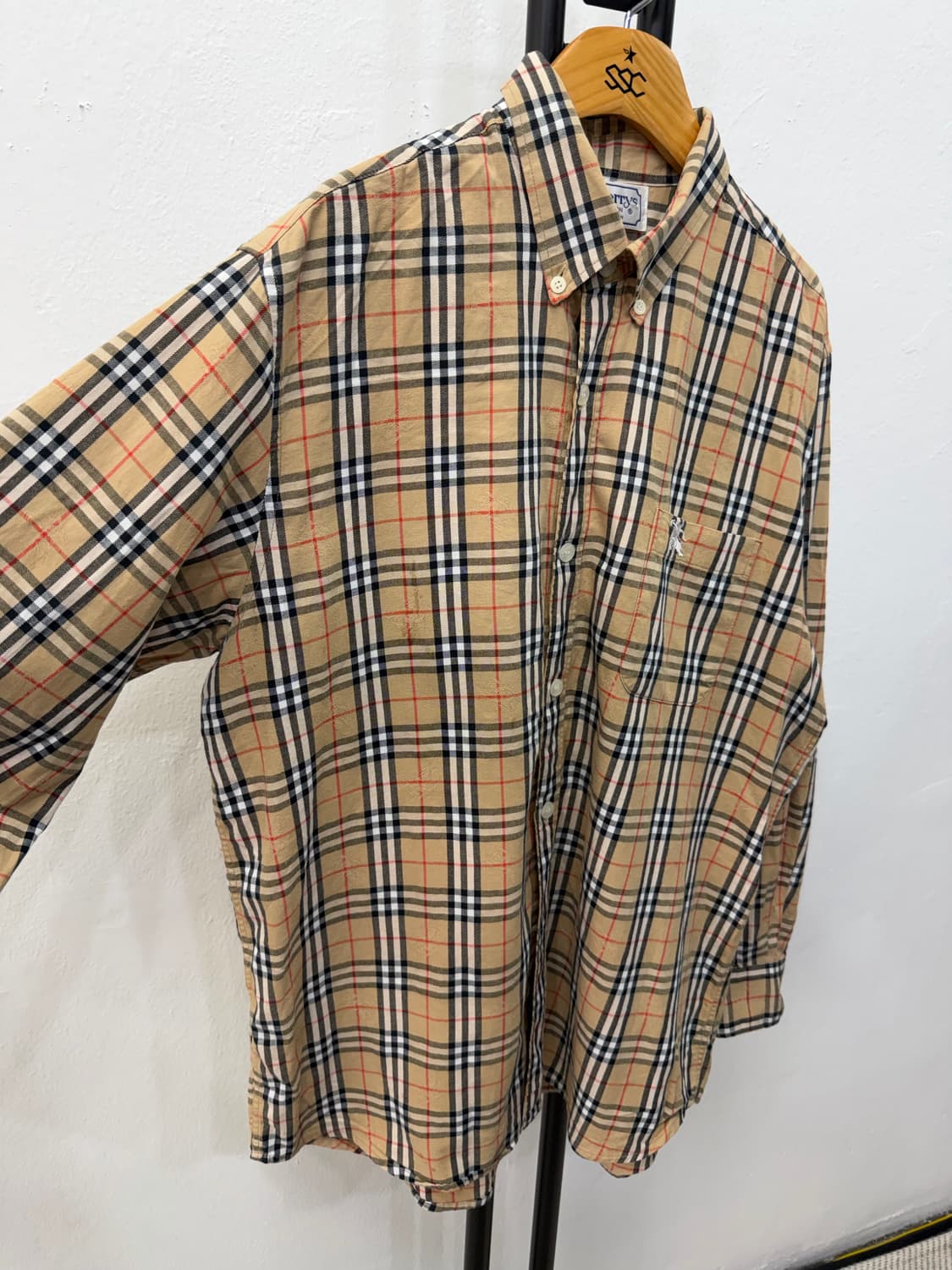 정품) 버버리 클래식 남성 노바체크 셔츠 L 상품이미지2