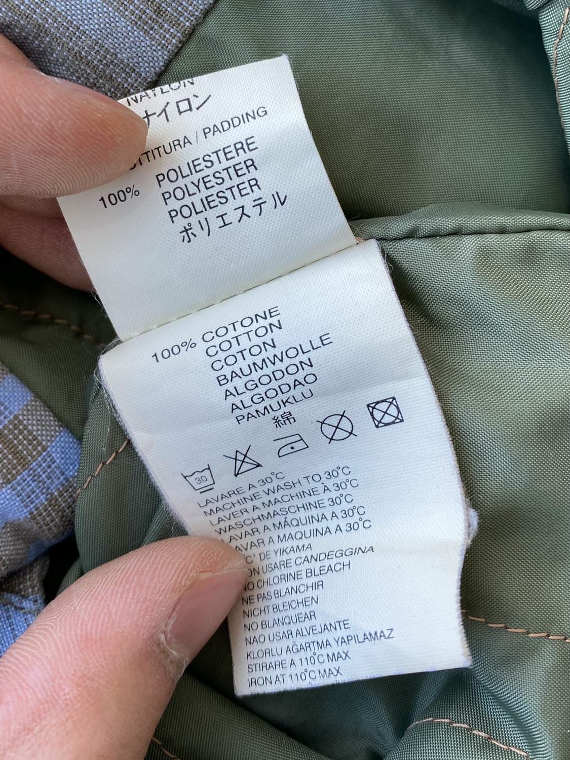 디젤 퀼팅 라이닝 블루 체크 셔츠 자켓 상품이미지9