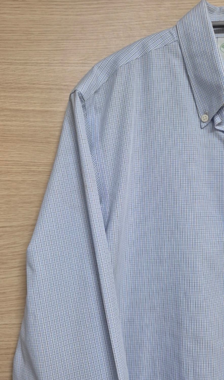 브룩스브라더스 반팔 체크 버튼다운 슬림핏 마드라스 셔츠 상품이미지2