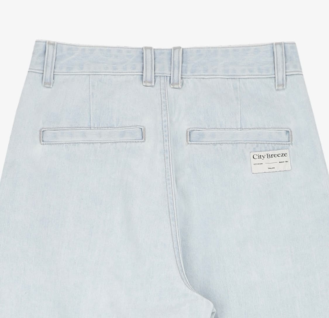 시티브리즈 텐셀 투턱 와이드 데님 팬츠 라이트 인디고 28 상품이미지4