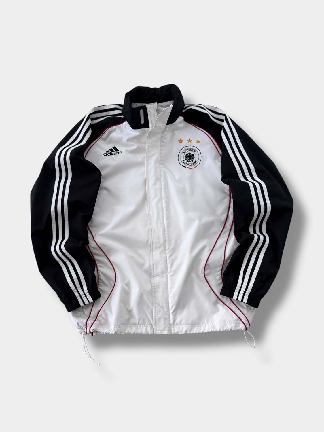 디다스 오버핏 흰 검 독일 나일론 트랙 바람막이 자켓 상품이미지1