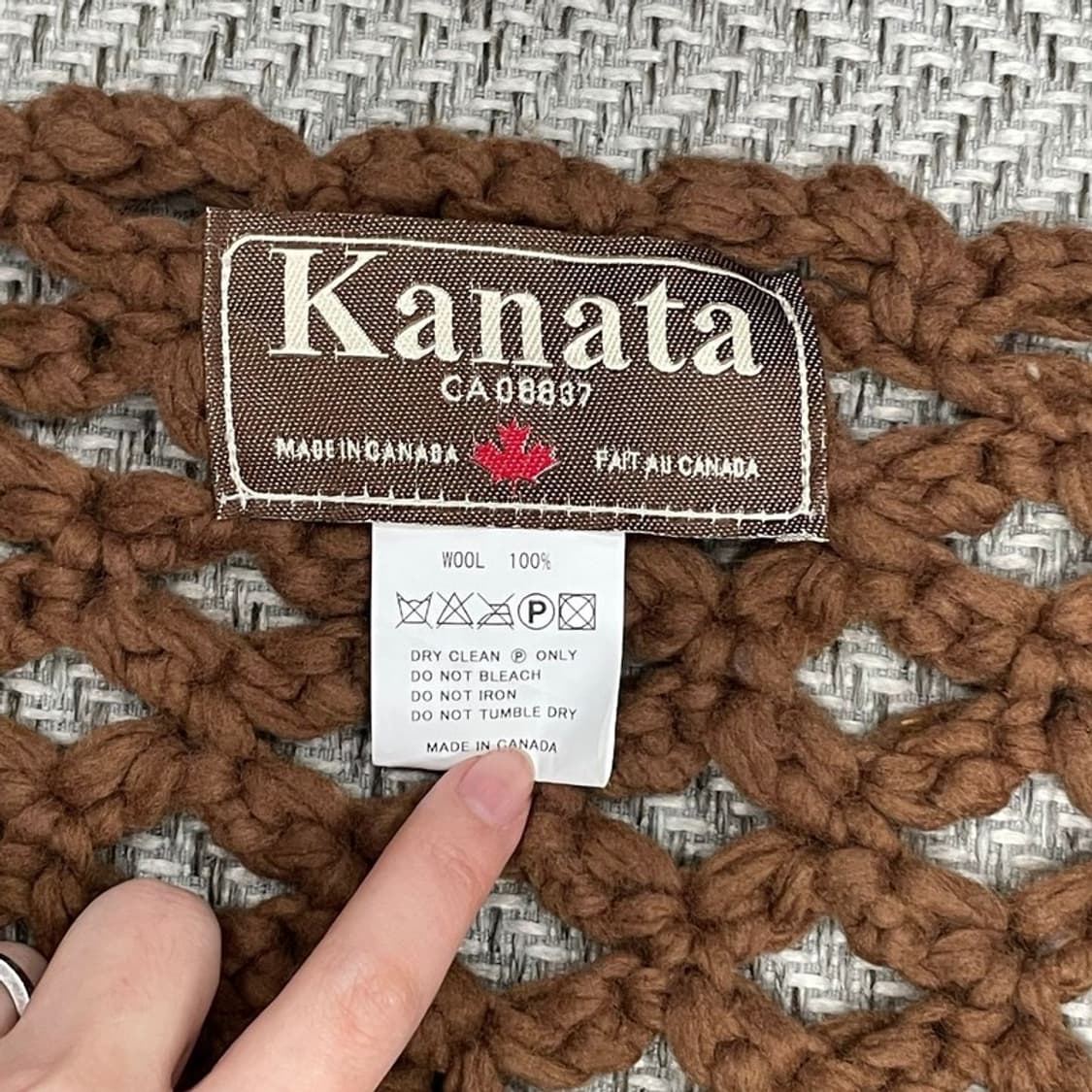 카나타 뜨개 판초 v0107 상품이미지5