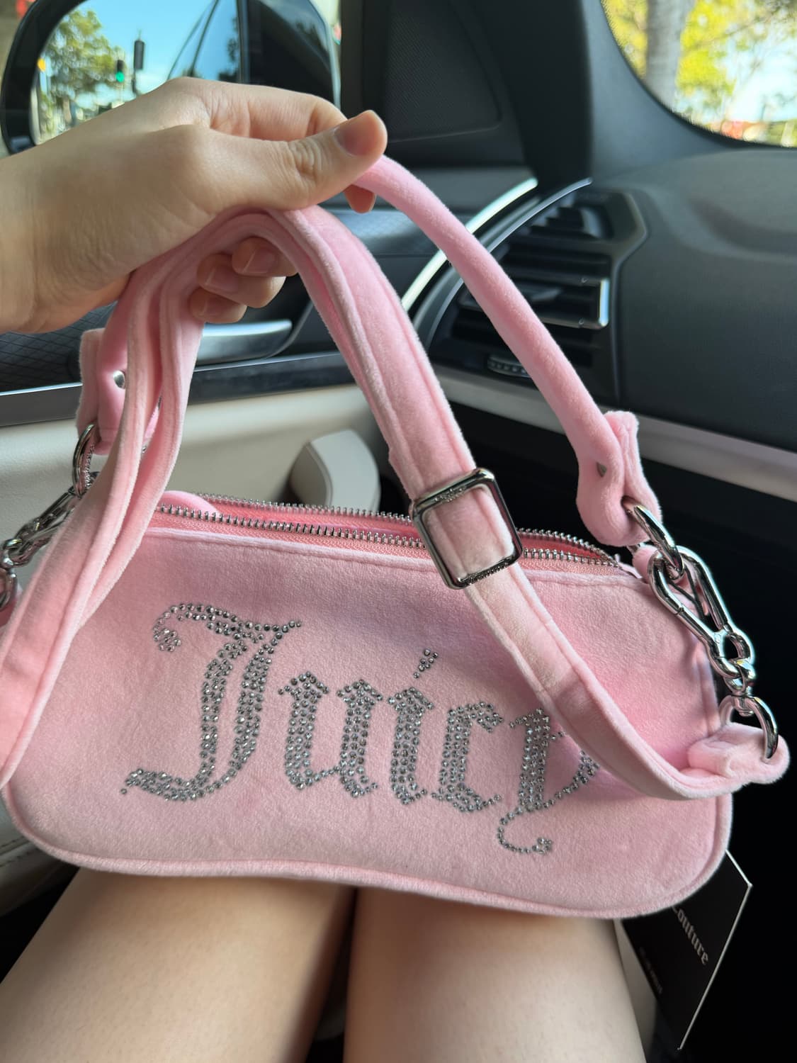 [신상✨프리뷰세일] 쥬시꾸뛰르 벨벳 핑크 숄더백/크로스백  상품이미지7