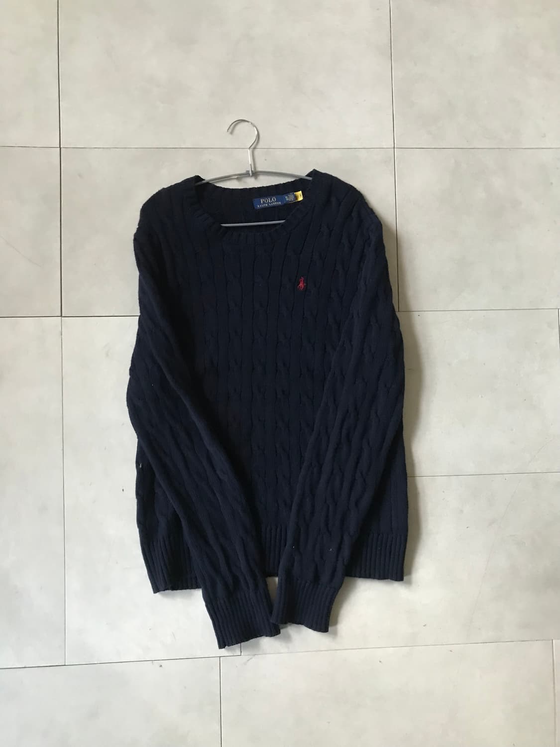 폴로 네이비 케이블 니트 상품이미지6