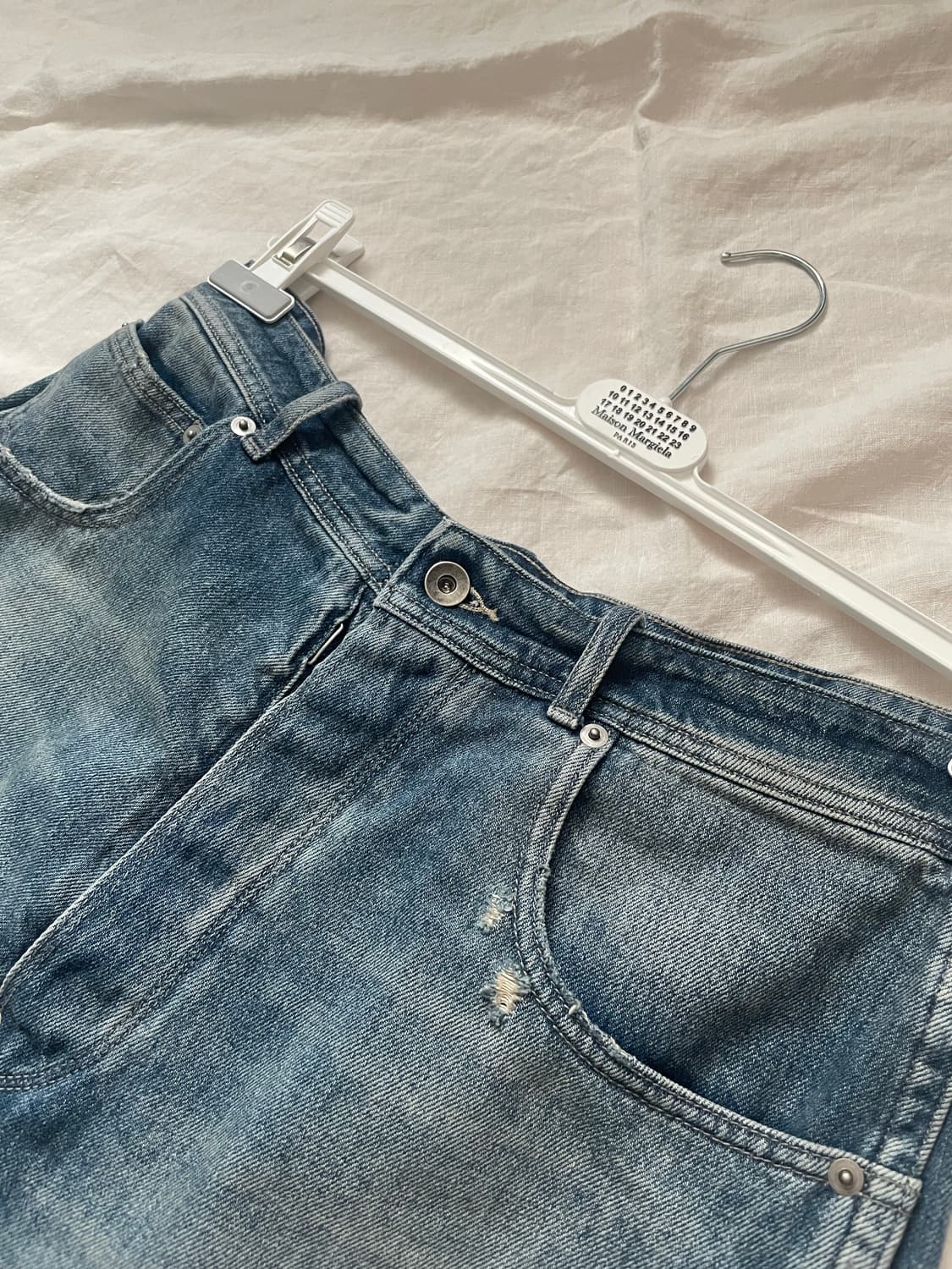 masion margiela 마르지엘라 디스트레스드 데님 하프팬츠 상품이미지1