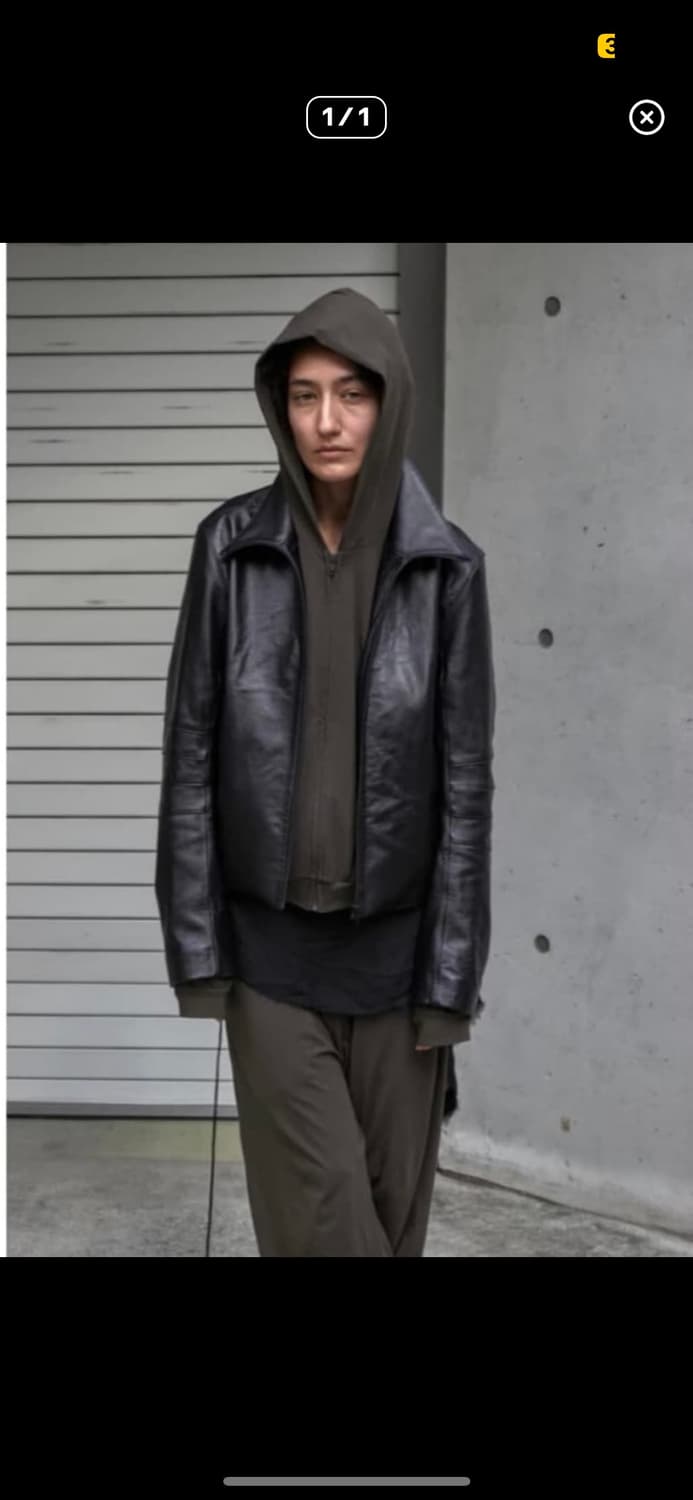 머듈 014 어펜딕스 레더 자켓 블랙 4 상품이미지1