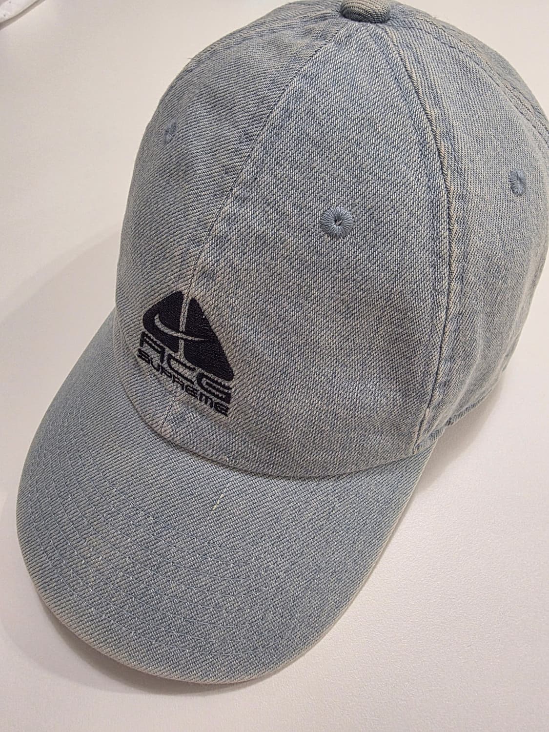 슈프림 x 나이키 ACG 데님 6-패널 캡 워시드 블루 - 22FW 상품이미지3
