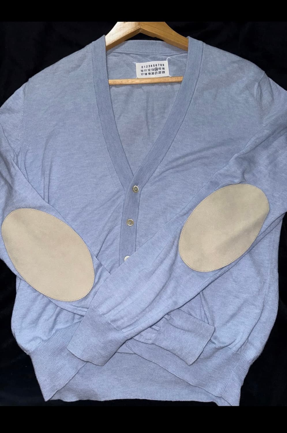 마르지엘라 엘보우 패치 가디건 상품이미지1