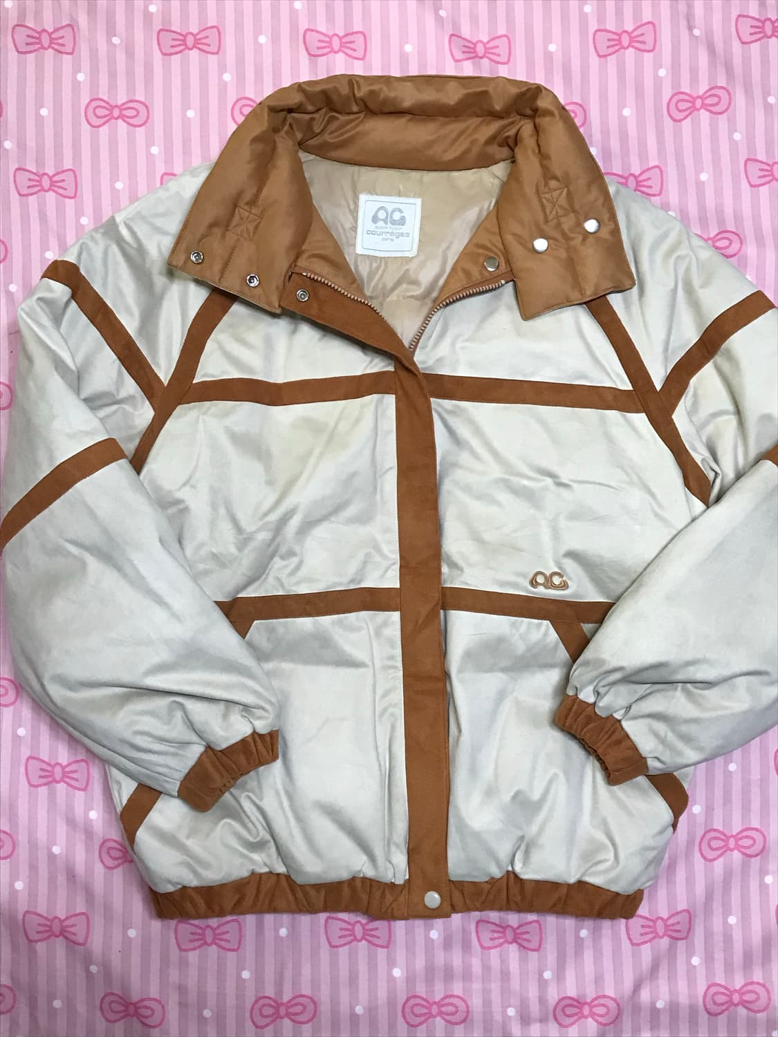 꾸레쥬 2000s 아카이브 패딩 점퍼 y2k 갸루 상품이미지5