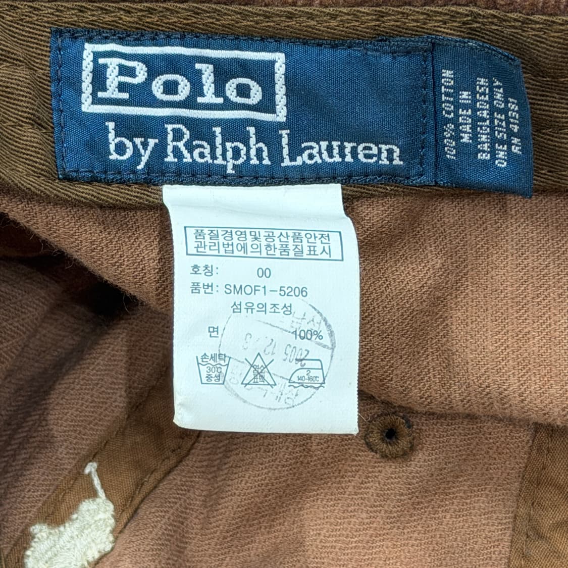 폴로 랄프로렌 코듀로이 볼캡 브라운 모자 상품이미지4