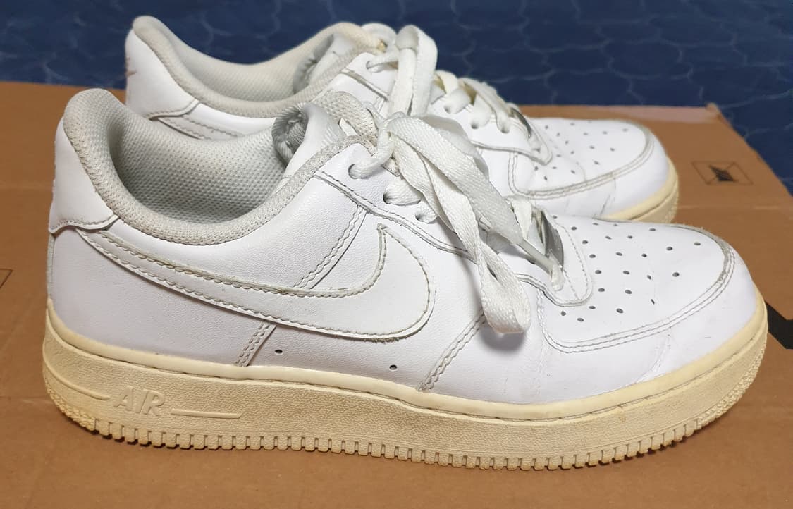 (에이징 커스텀) 나이키 에어포스1 07 로우 화이트 (240) 상품이미지1