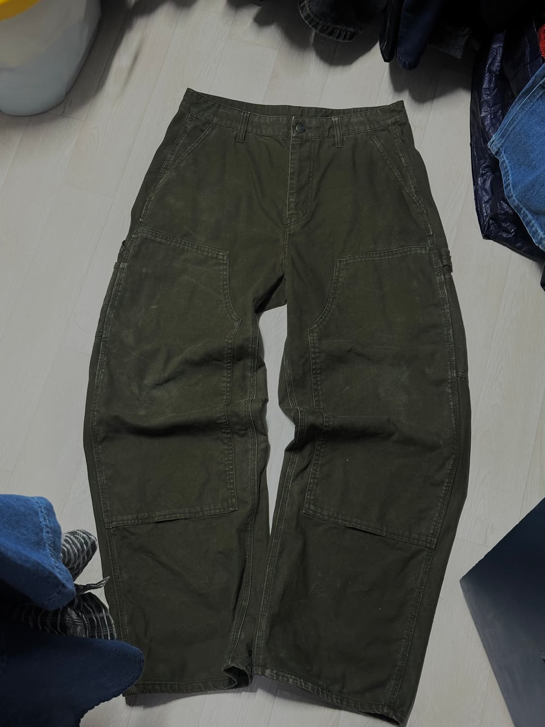 캔버스 와이드 더블니 카펜터 팬츠 32 상품이미지1