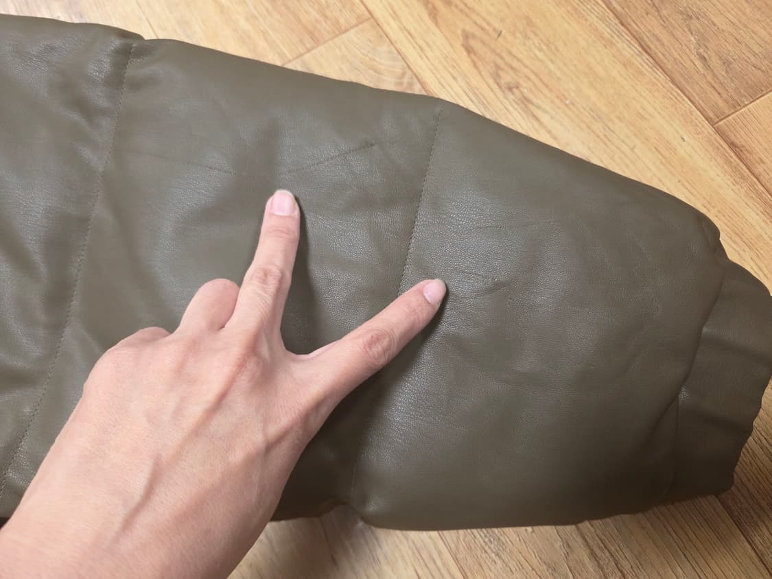 트리밍버드(Treemingbird) 덕다운 레더패딩 프리사이즈 상품이미지9