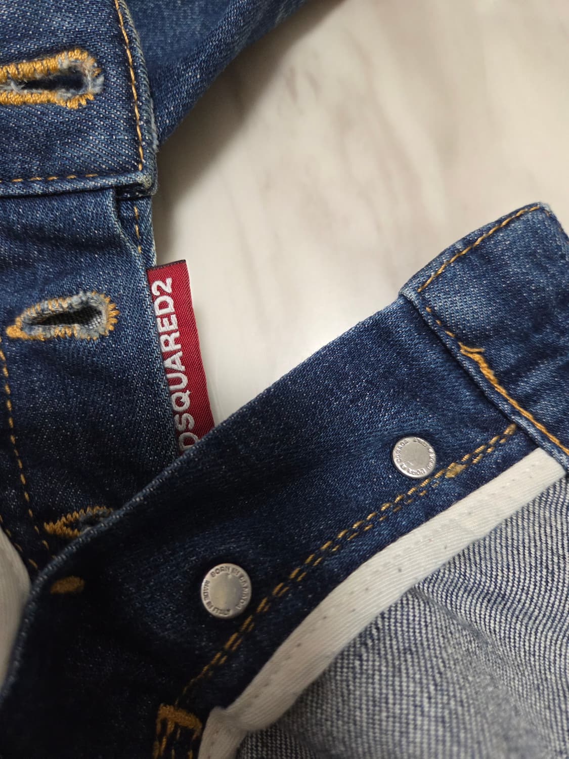 디스퀘어드 카우보이 가죽패치 데님팬츠 상품이미지9