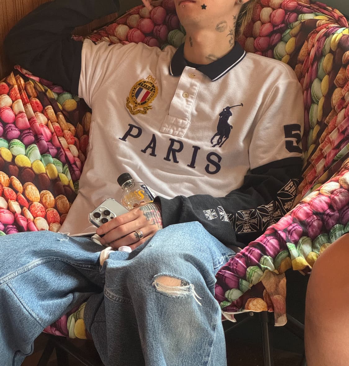 폴로 랄프로렌 치프키프 반팔 카라티 화이트 파리 상품이미지1