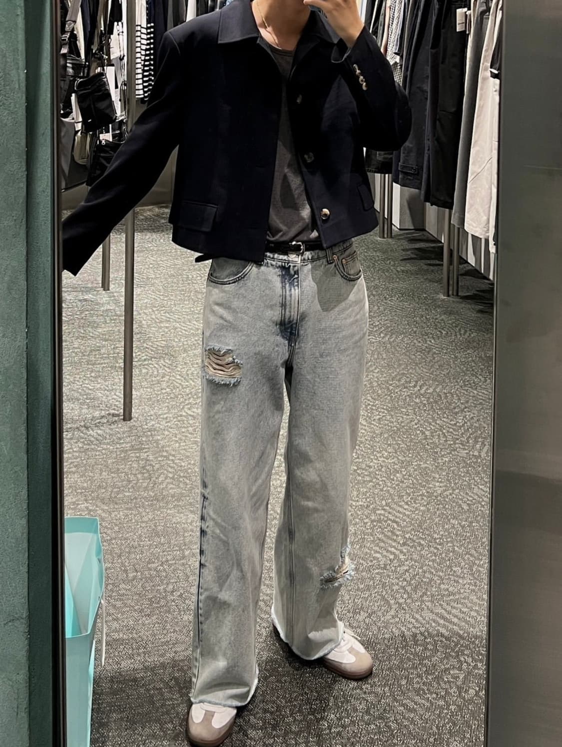 [RECTO] 렉토 24fw 울블렌드 숏 자 켓 M 상품이미지7