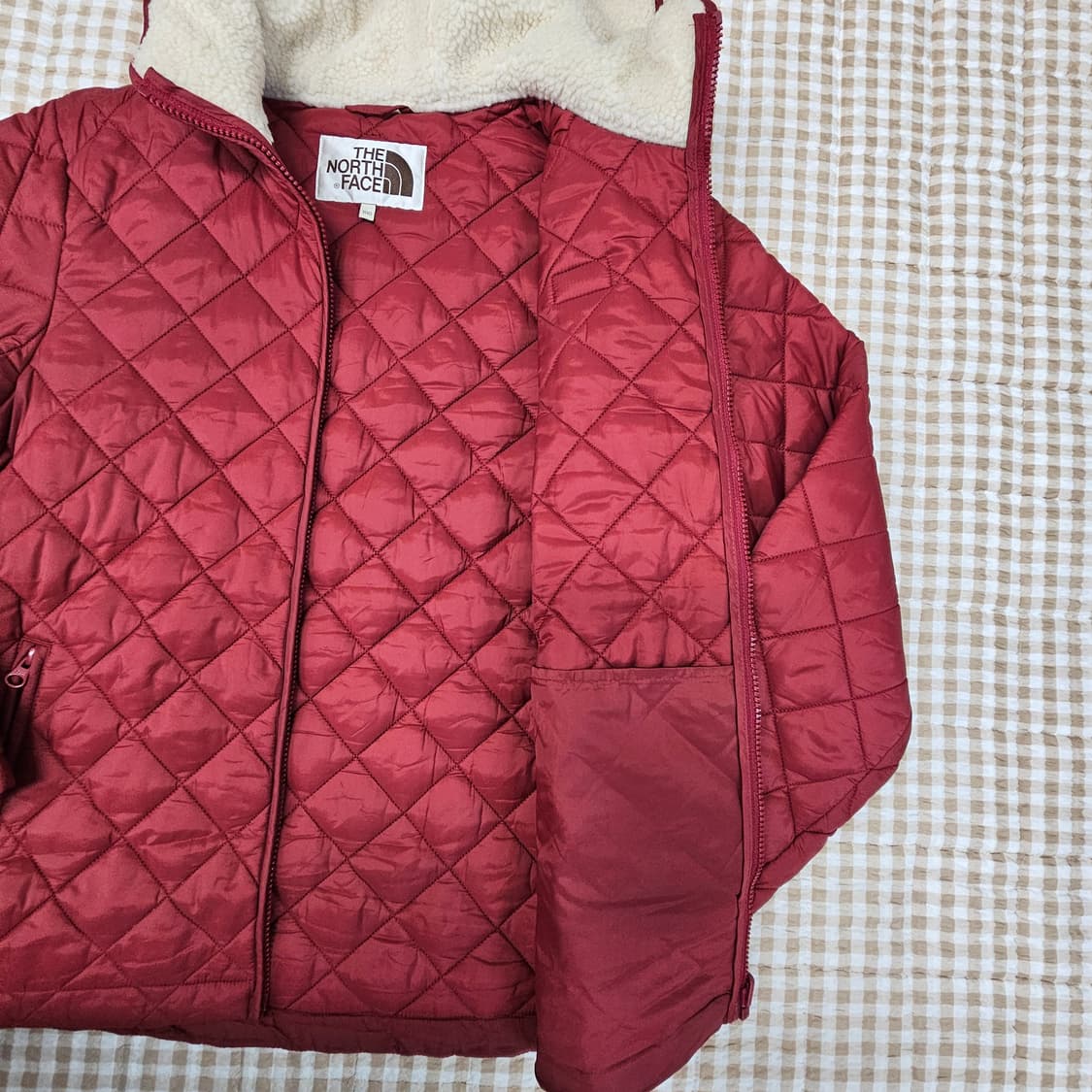 노스페이스 퀼팅 후드집업 자켓 남자100 상품이미지5