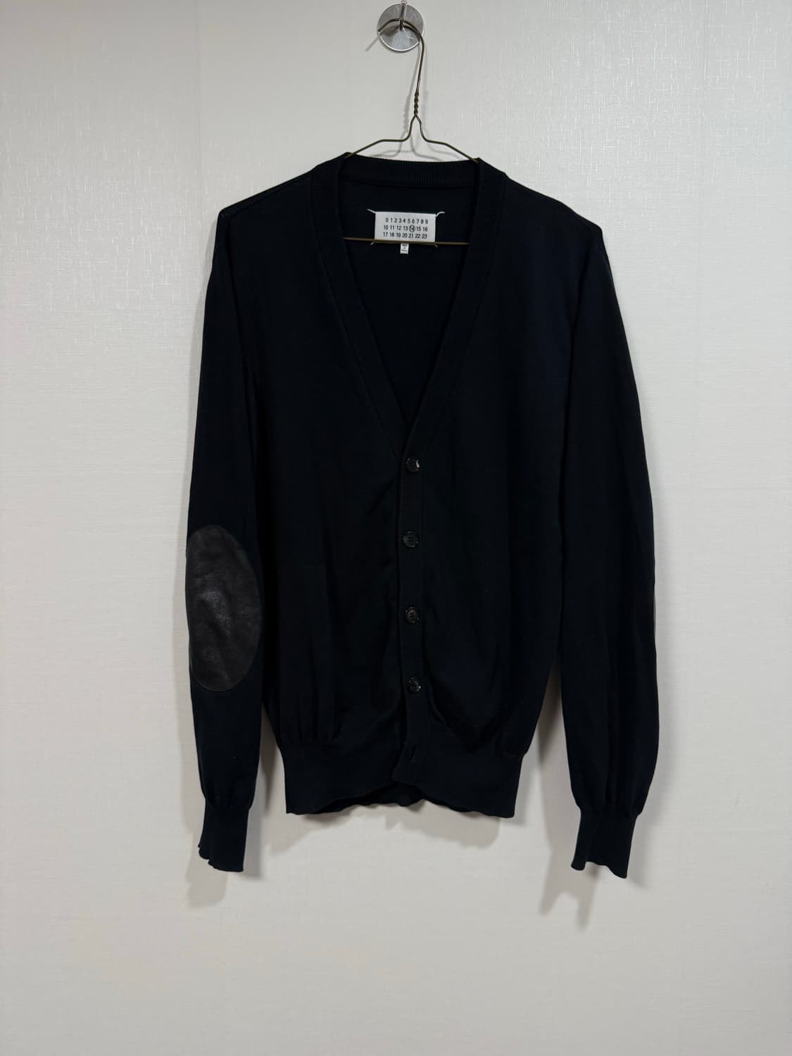 마르지엘라 레더 엘보우 가디건 상품이미지1