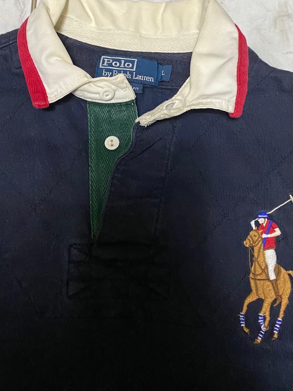 폴로 빅포니 카라 긴팔 두툼 카라티 100 사이즈 상품이미지2