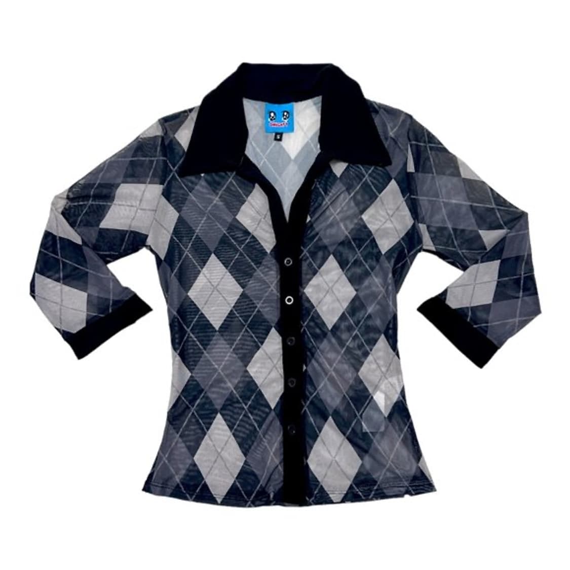 Omighty argyle set up 아가일 셋업 (셔츠+스커트) 상품이미지2