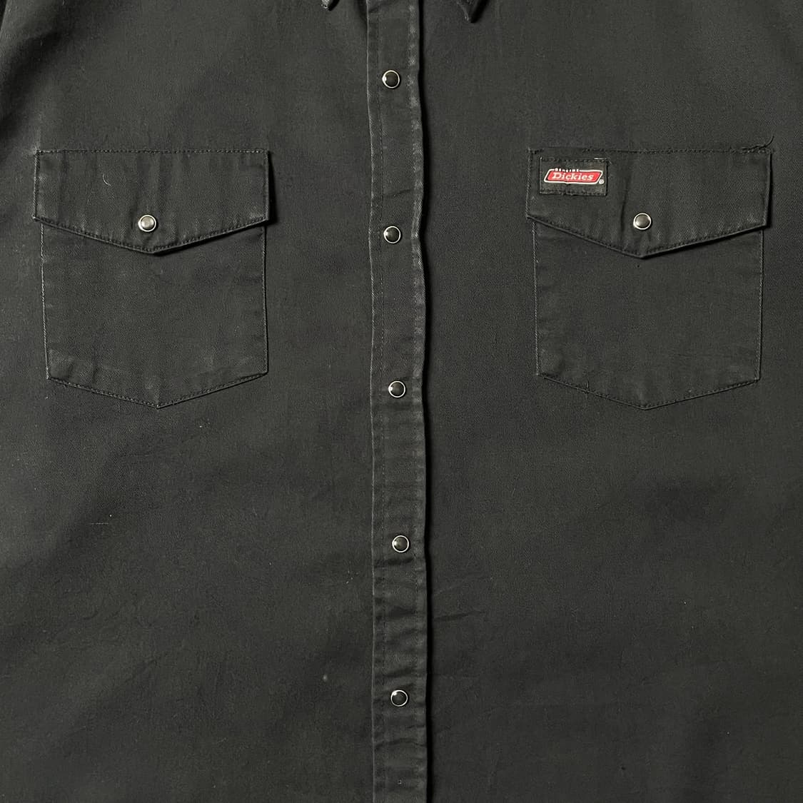 DICKIES 디키즈 빈티지 블랙 스냅버튼 워크 셔츠 A00815 상품이미지3