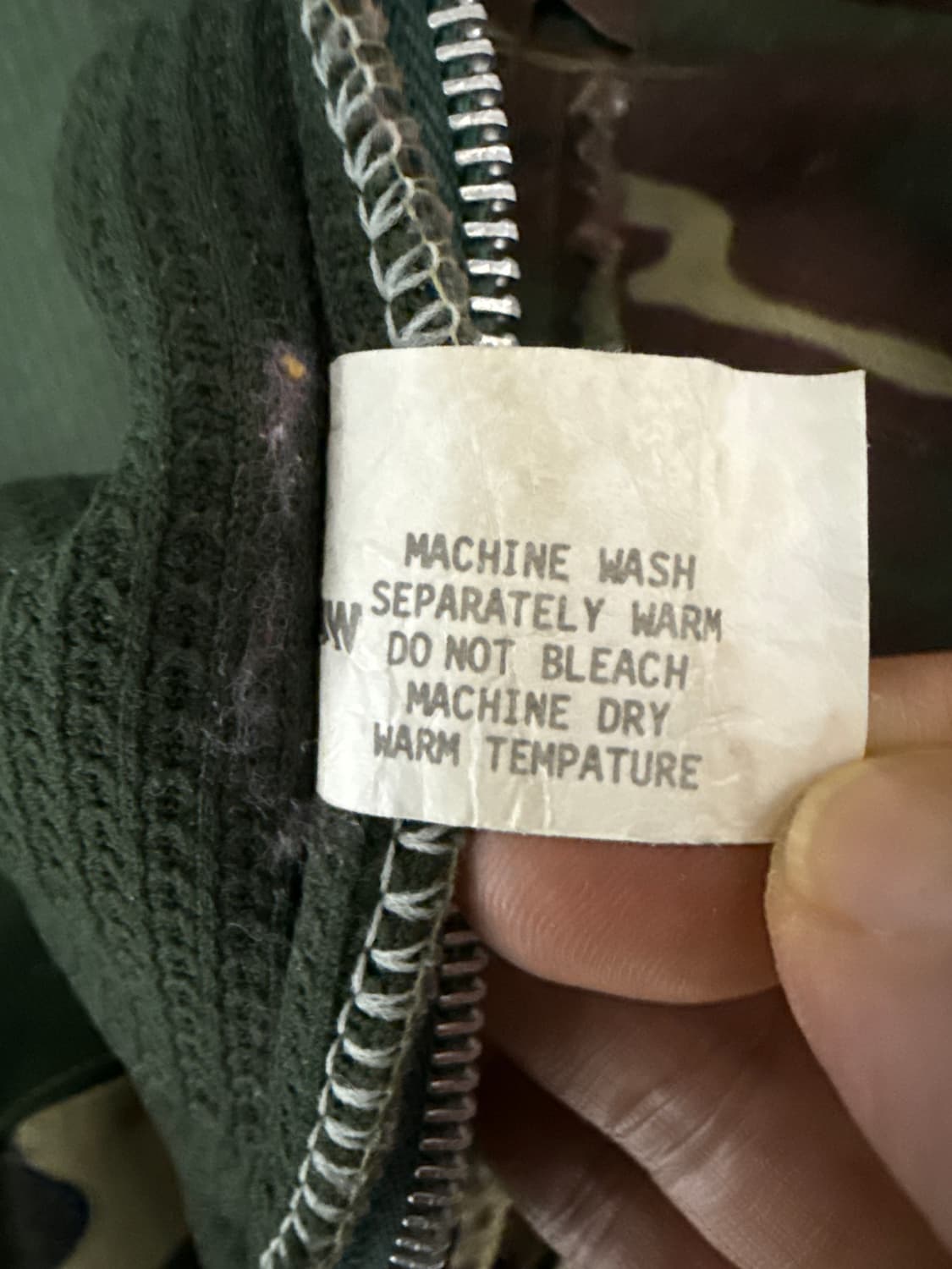 디디에르웨어 70s 카모플라주 디스트레스드 후드 집업파카 상품이미지10