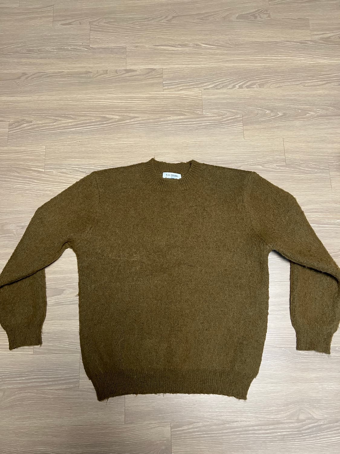 모헤어 헤비 오버핏 라운드 니트 free 머스타트 상품이미지2