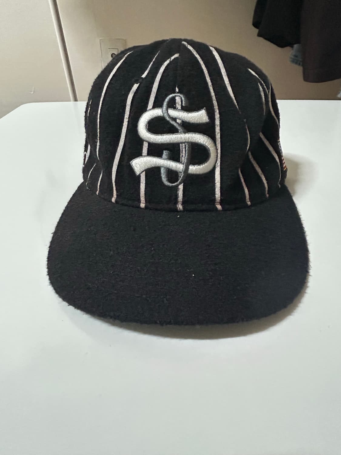 스투시 x 이벳필드 플란넬 스트라이프 모자 상품이미지1