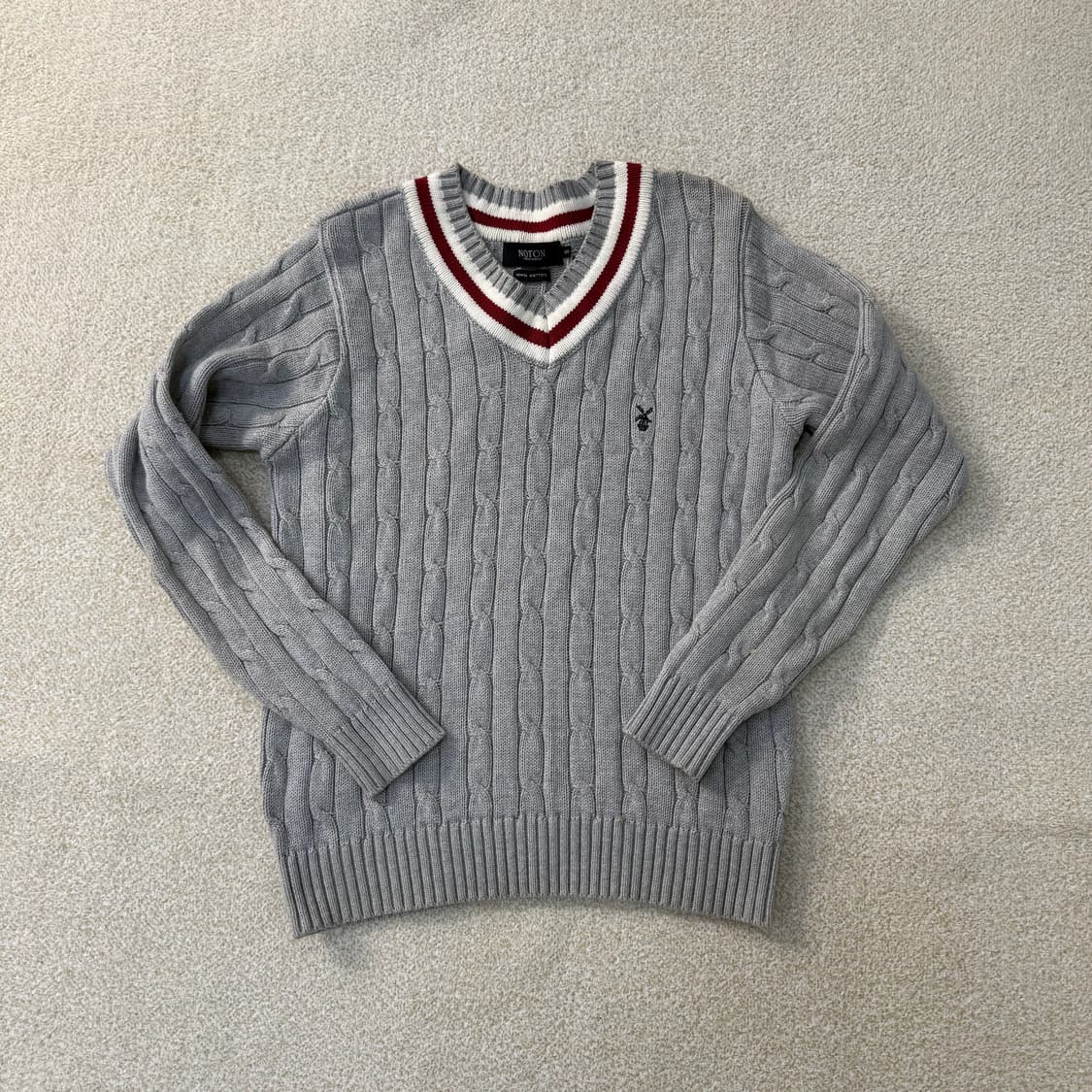 S 노톤 브이넥 니트 스웨터 0225T1 상품이미지1