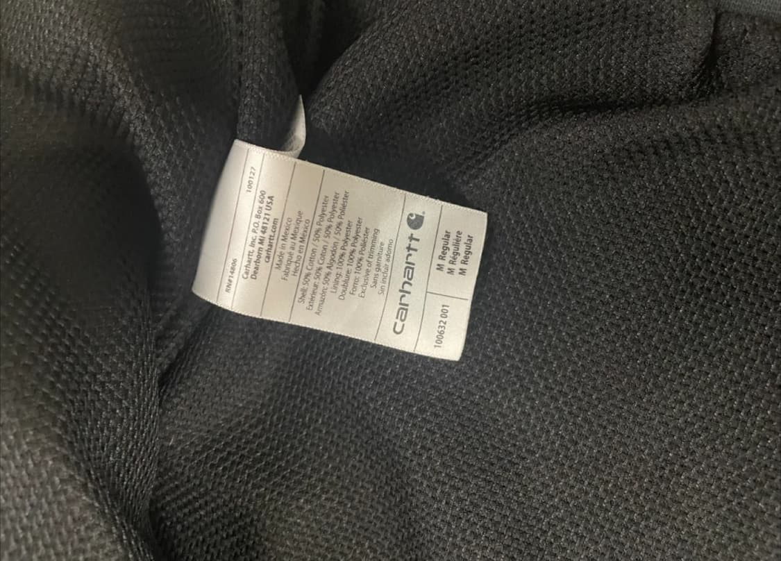칼하트 wip 후드집업 블랙 m 상품이미지4