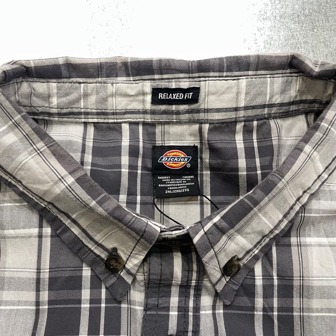 (2XL) Dickies 디키즈 체크 반팔 셔츠 상품이미지7
