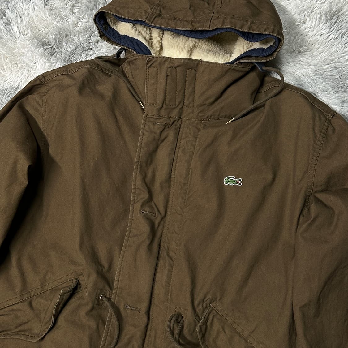 라코스테 플리스양털 야상자켓 XL 상품이미지2