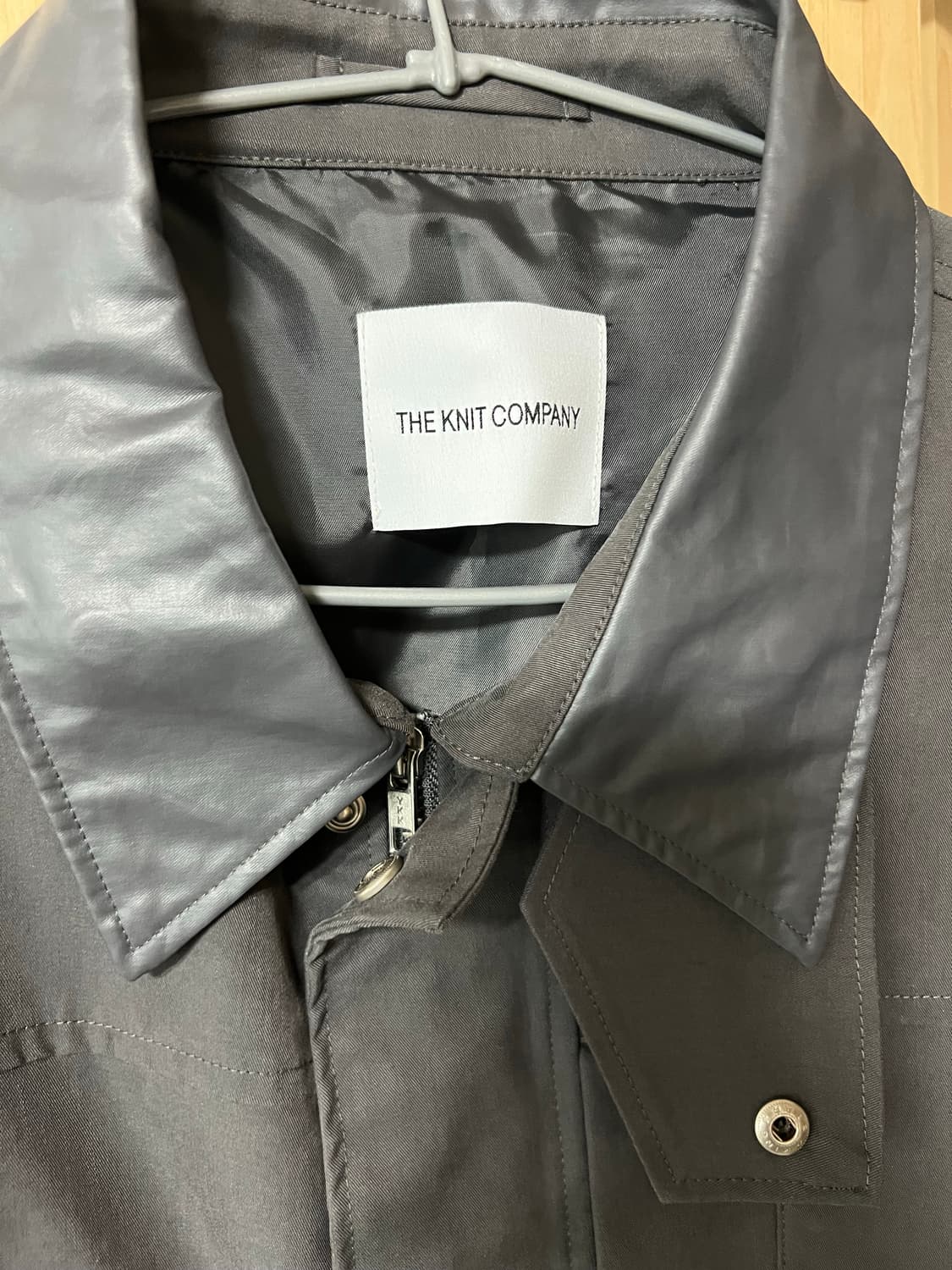 더니트컴퍼니 텐셀 코튼 헌팅자켓 차콜 L 상품이미지3