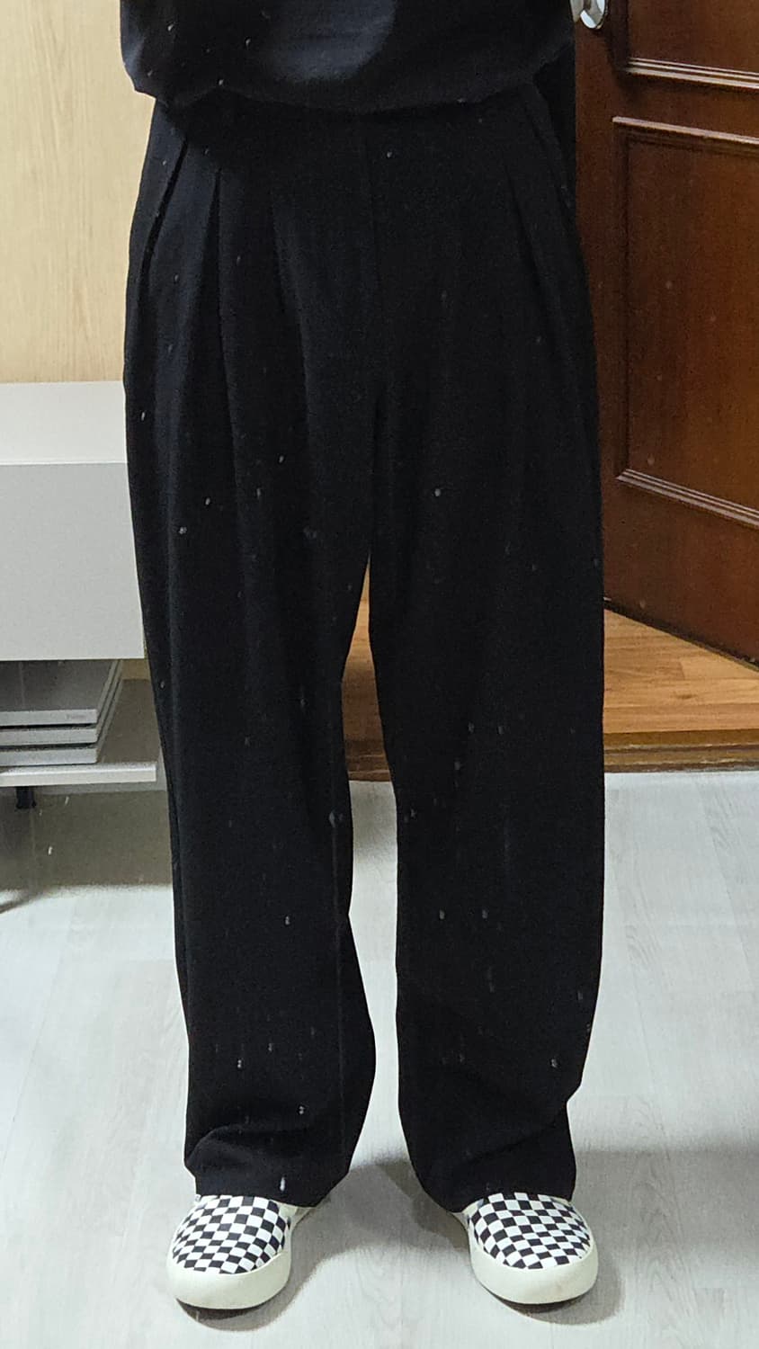 (착샷) 주앙옴므 와이드 플리츠 트라우저 슬랙스 상품이미지6