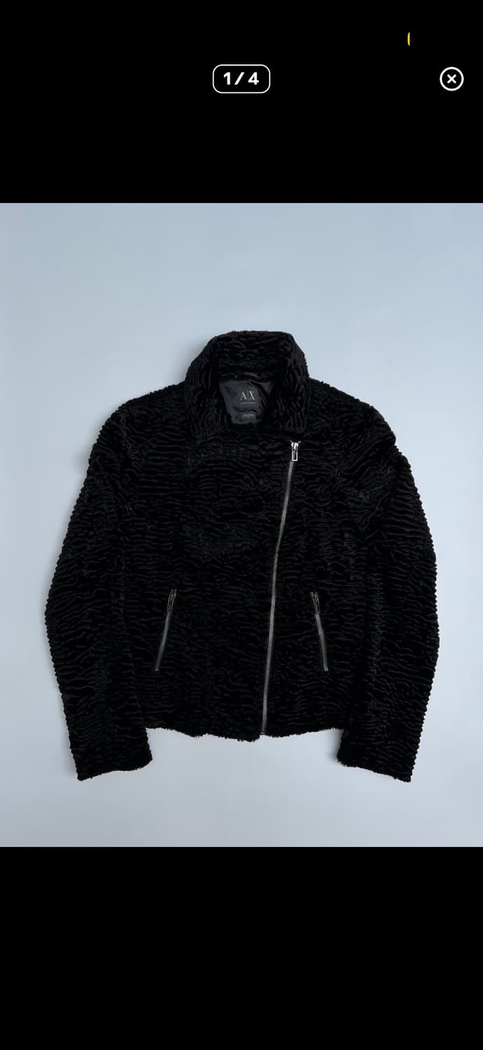 아르마니 익스체인지 벨루어 비대칭 자켓 상품이미지1