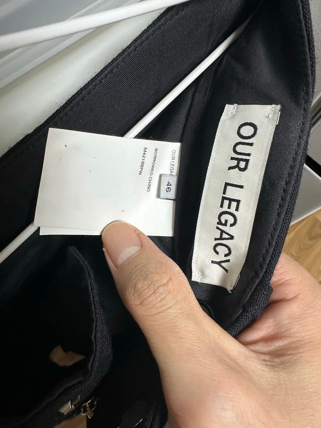 아워레가시 바로우 울 치노팬츠 46 상품이미지3