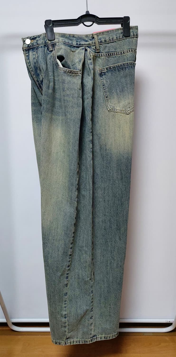 S-BIN JEANS 와이드 벌룬 데님 팬츠(XL)새상품
 상품이미지3