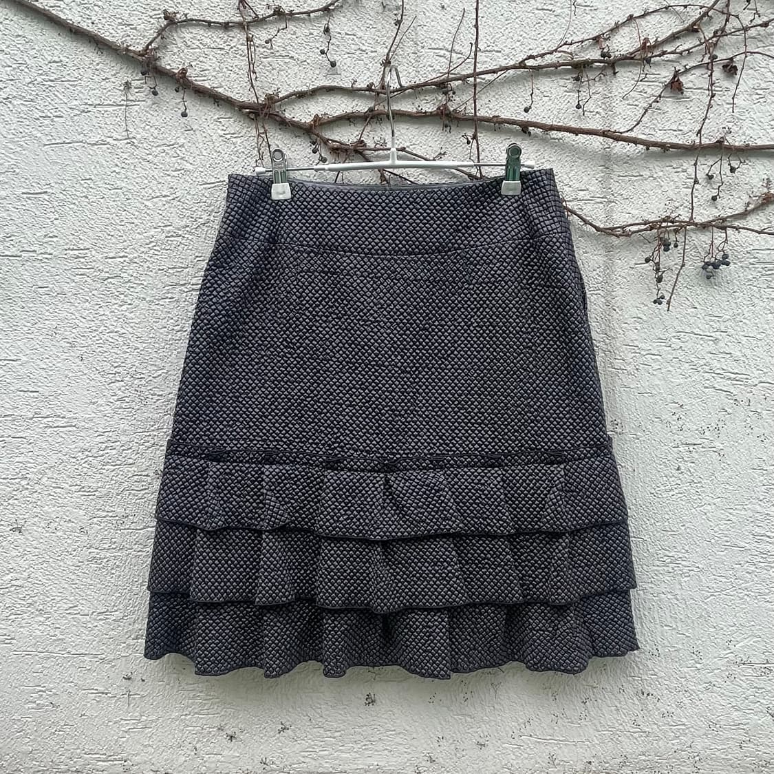 랑방 컬렉션 티어드 퀼팅 스커트 상품이미지2