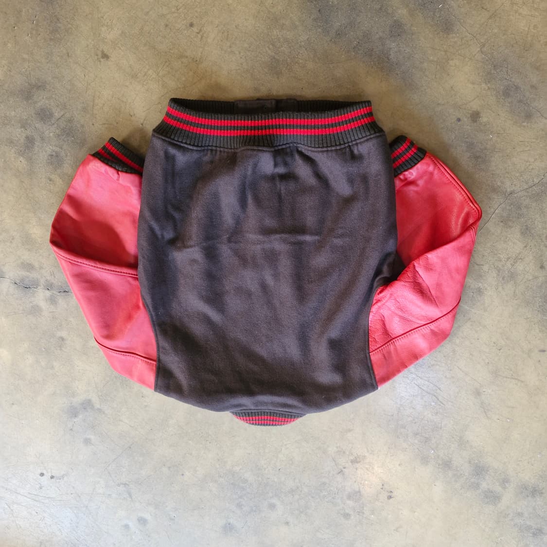 90's 빈티지 MY BOY 소가죽 스타디움 점퍼 M 상품이미지8