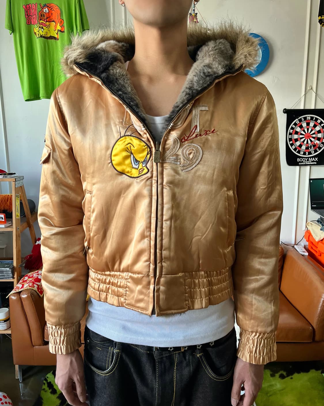 90-00s LOT29 Reversible Fur Hood Jacket 상품이미지3