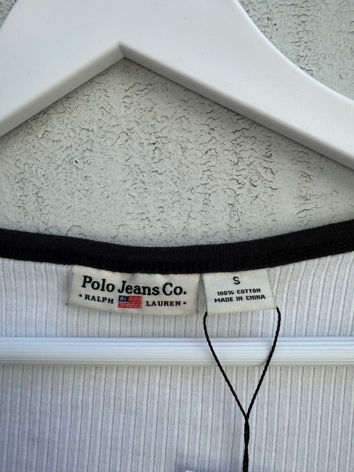 Polo Jeans Co. 헨리넥 배색 슬리브리스 / 링거 탑 상품이미지3