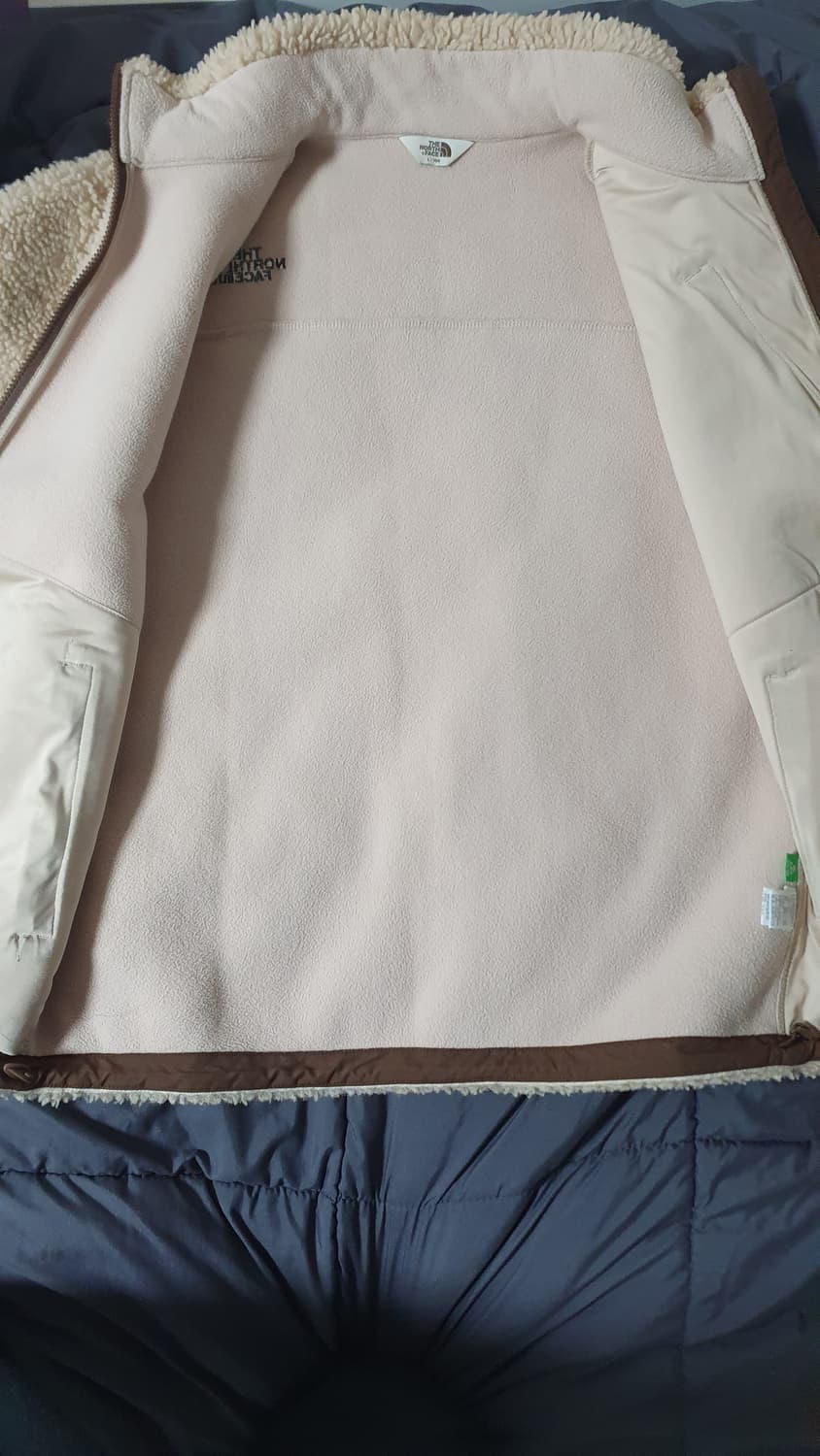 노스페이스 플리스 베이지 L사이즈 판매 상품이미지3
