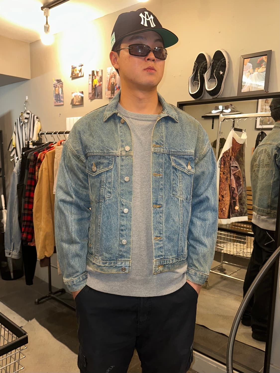 90’s Tomatoland 3-type back denim jacket 상품이미지4