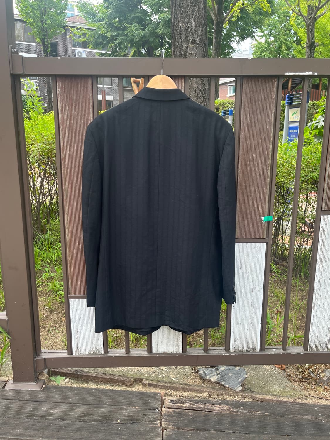 꼼데가르송 옴므 AD2000 울 스트라이프 블레이저 상품이미지2