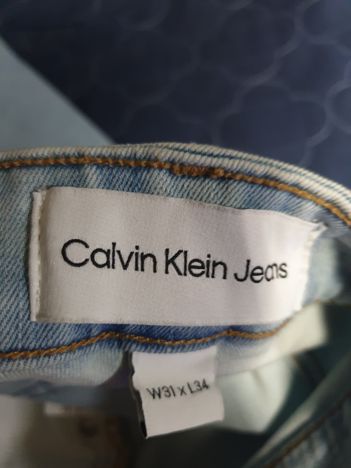 캘빈클라인 90s 스트레이트 에코 쿨 스트레치 데님팬츠 라이트블루(31) 상품이미지7