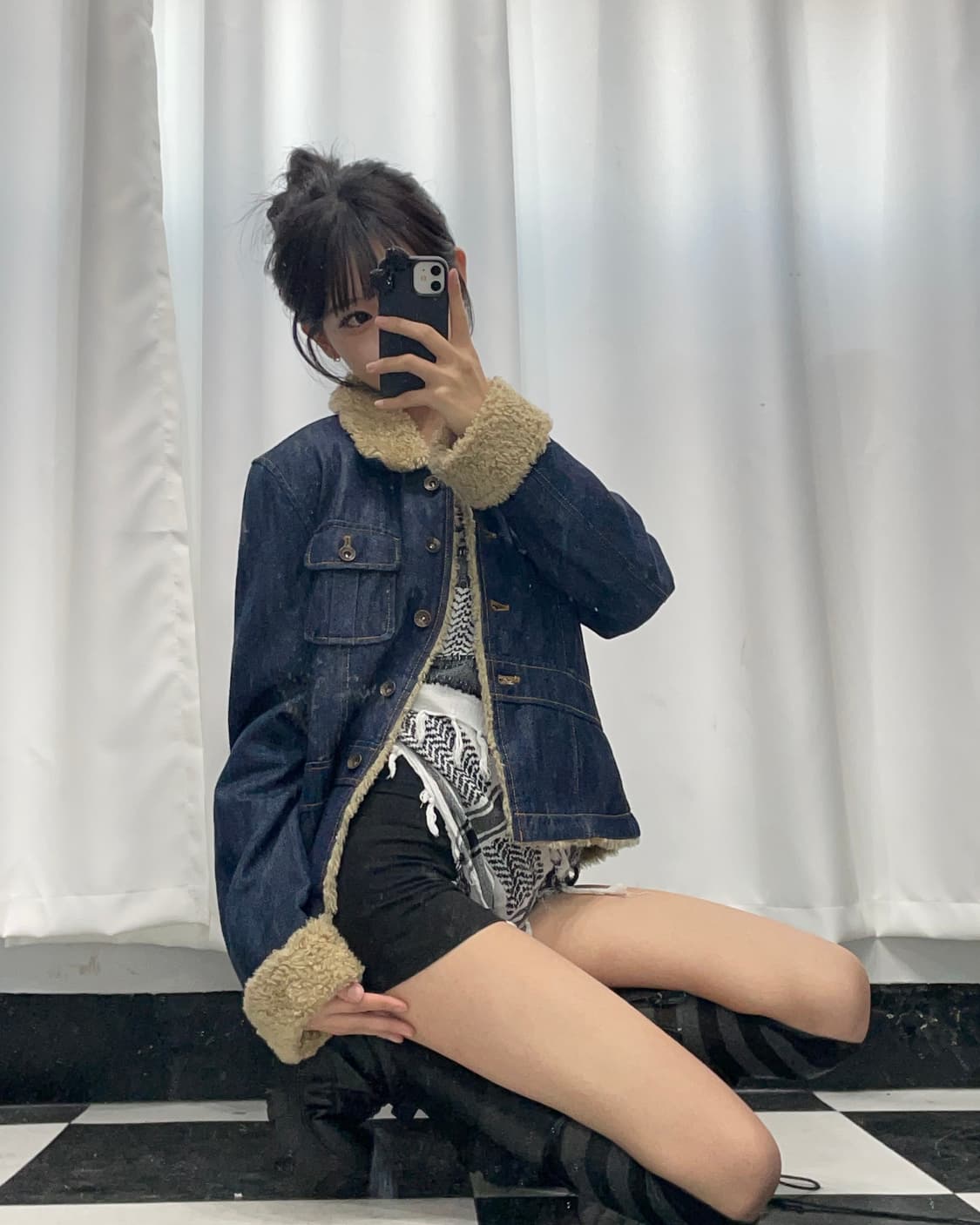 🎸Levi's 진청 데님 쉐르파 자켓🎸 상품이미지1